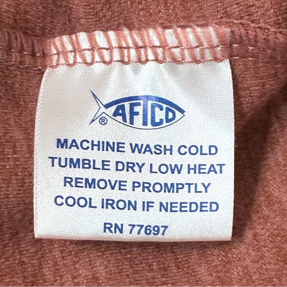 AFTCO Coastal Layer 1/4 Zip Jacket Mens Large Redwater Heather Logo Layering - Picture 5 of 8